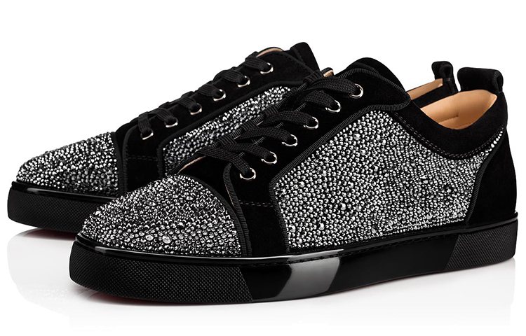 Christian Louboutin Louis Junior Strass Flat 'Black' 圖 3