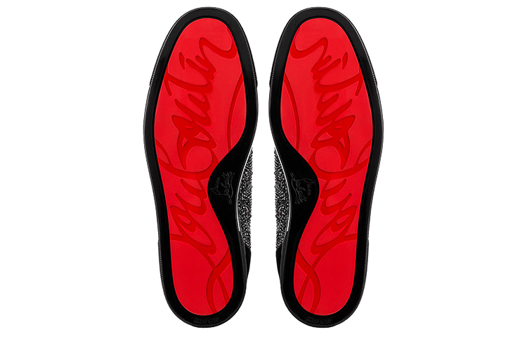 Christian Louboutin Louis Junior Strass Flat 'Black' 圖 5