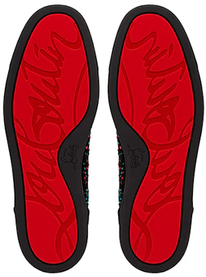 Christian Louboutin Louis Orlato 時尚高筒帆布休閒板鞋 黑色 Purchase Christian Louboutin Louis Orlato 時尚高筒帆布休閒板鞋 黑色