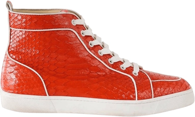 White 2025 snakeskin louboutins