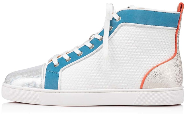 Christian Louboutin Louis Orlato Flat Tinggi 'White Panorama' 1220205J954 Buy Christian Louboutin Louis Orlato Flat Tinggi 'White Panorama' 1220205J954