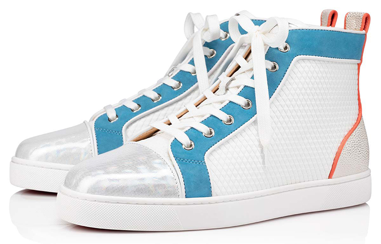 Order Christian Louboutin Louis Orlato Flat Tinggi 'White Panorama' 1220205J954