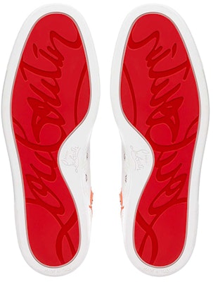 Christian Louboutin Louis Orlato Flat Tinggi 'White Panorama' 1220205J954 Purchase Christian Louboutin Louis Orlato Flat Tinggi 'White Panorama' 1220205J954