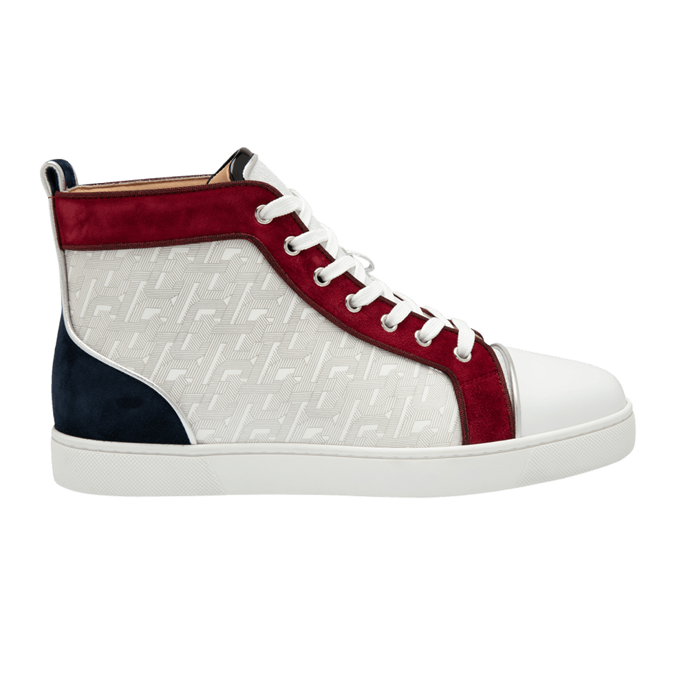 Christian Louboutin Louis Orlato High 'Allover Logo - White Red'