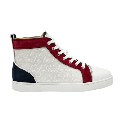 Christian Louboutin Louis Orlato High 'Allover Logo - White Red'
