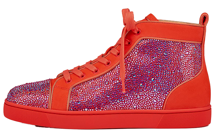 Christian Louboutin Louis Orlato Strass 'Red Fashion High-Top'
