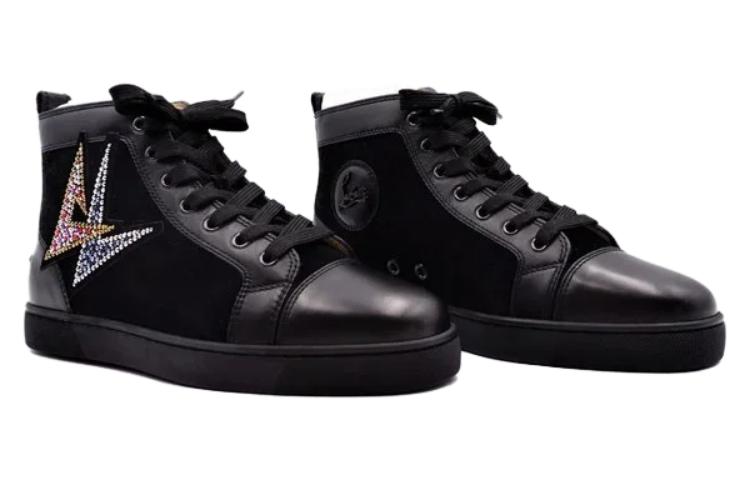 Shop Christian Louboutin Louis Oui Flat ''Bijoux Noirs'' 1210661BK01