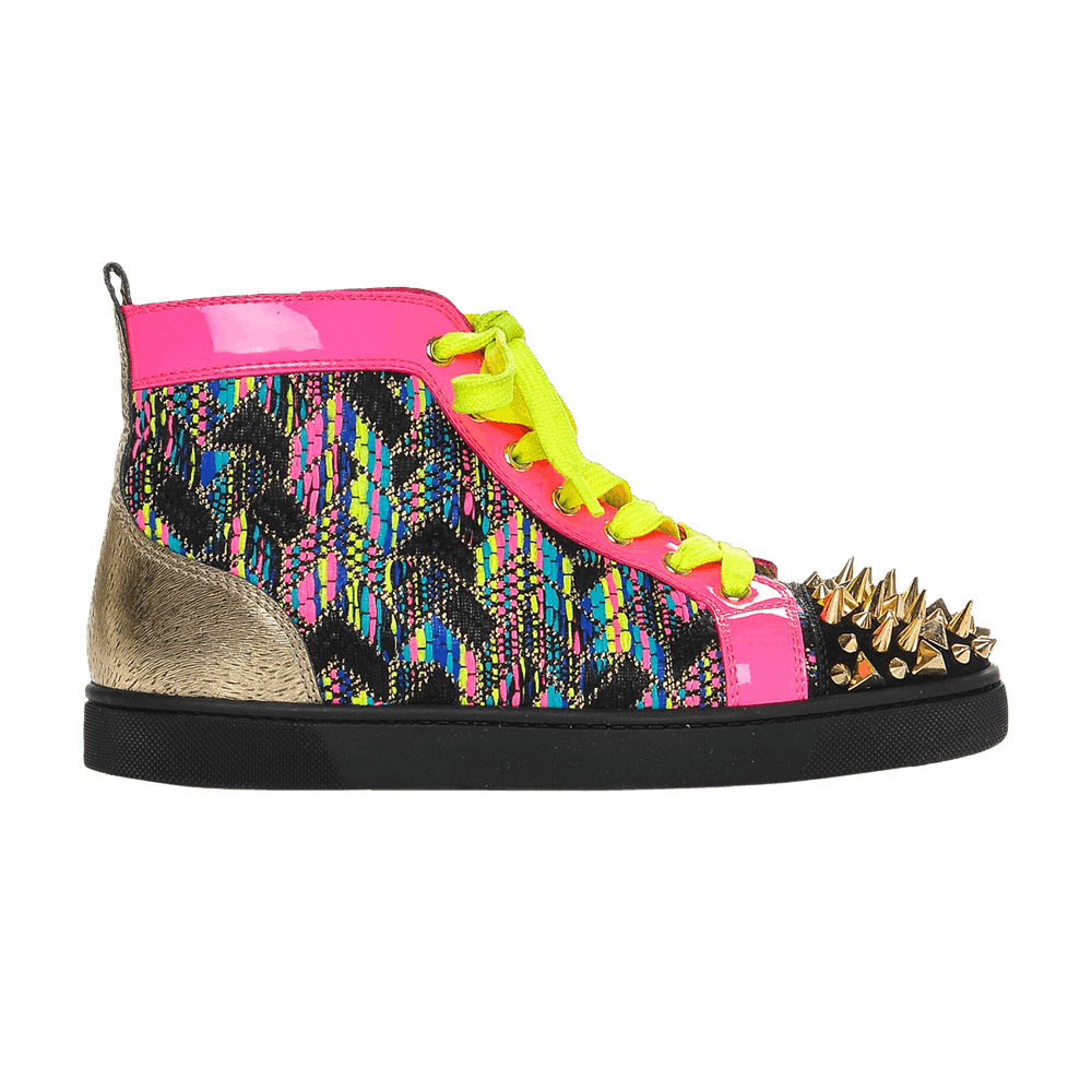 Buy クリスチャンルブタン ルイス スパイクス オルラート フラット "マルチメタル" 1150728M196