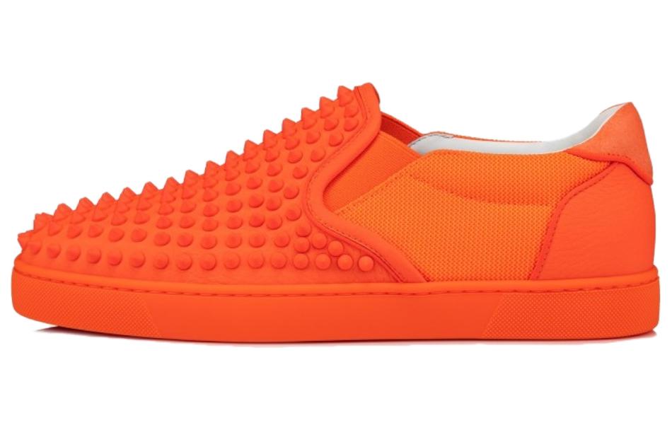 Christian Louboutin Low-Top 'Orange Calf Leather'