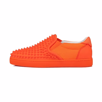 Christian Louboutin Low-Top 'Orange Calf Leather'