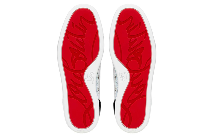 Christian Louboutin Low-Top Lace-Up Sneaker 'Silver Pink' 圖 4