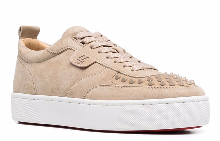 Christian Louboutin Low-Top Leather Sneakers 'Beige Studs' 圖 2