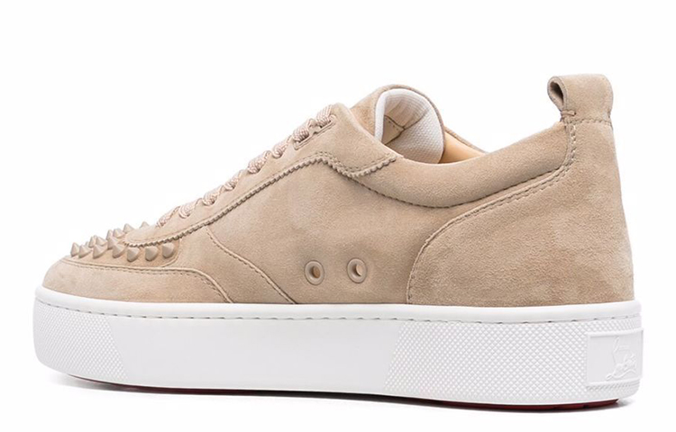 Christian Louboutin Low-Top Leather Sneakers 'Beige Studs' 圖 3