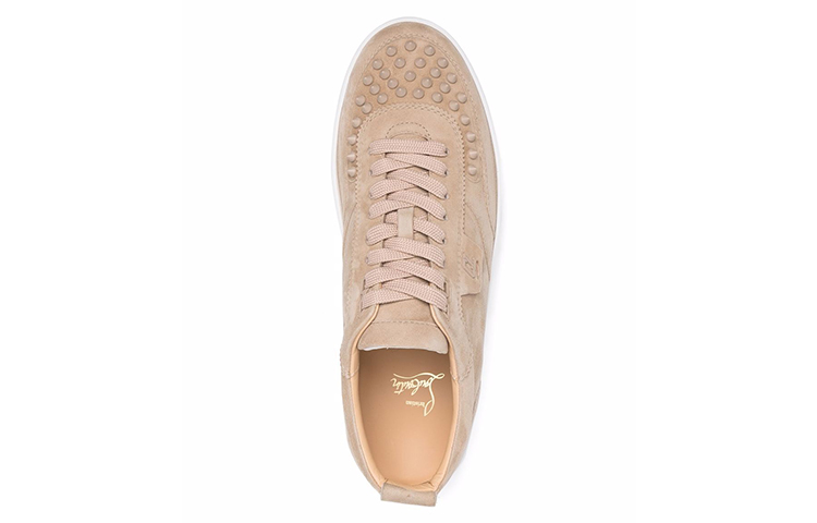 Christian Louboutin Low-Top Leather Sneakers 'Beige Studs' 圖 4