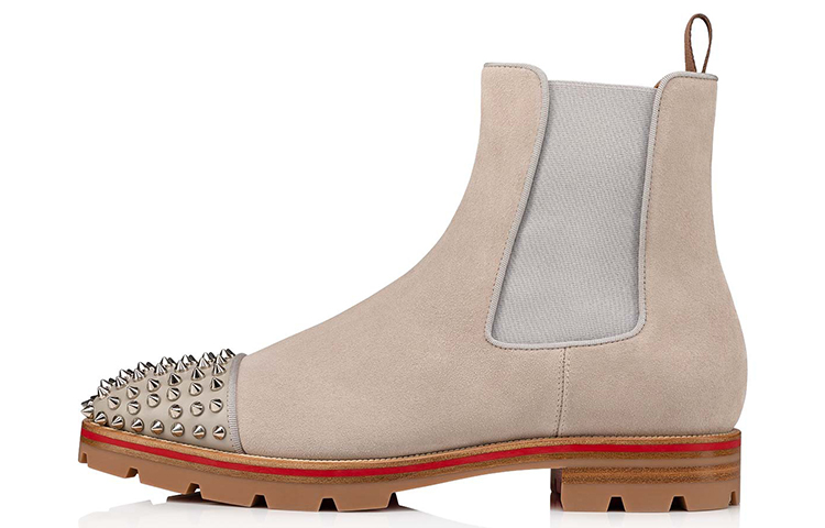 Christian Louboutin Melon Spikes 'Cool Grey Chelsea'