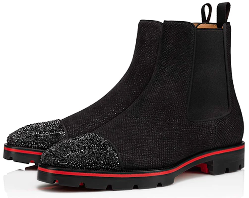 Christian Louboutin Melon Strass 'Botín Chelsea Negro de Moda' 1220666B125 Lookbook Christian Louboutin Melon Strass 'Botín Chelsea Negro de Moda' 1220666B125