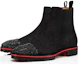 Lookbook Christian Louboutin Melon Strass 'Botín Chelsea Negro de Moda' 1220666B125