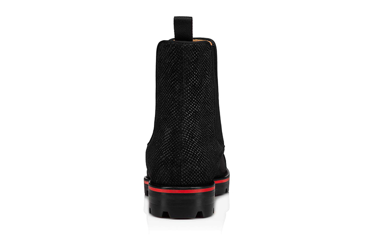 Shop Christian Louboutin Melon Strass 'Botín Chelsea Negro de Moda' 1220666B125