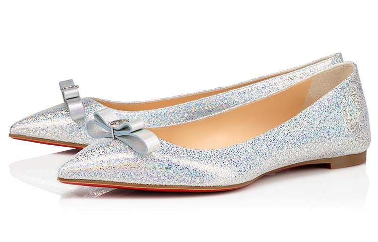 Christian Louboutin Pointy Nodo Flat 'Silver' 圖 3