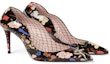 Order Christian Louboutin Kasut Tumit Kulit Bercetak 'Tumit Hitam' 1220047Bla