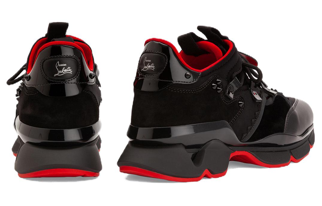 Shop Christian Louboutin Red Runner 'Beludru Hitam' 1200320-BK01