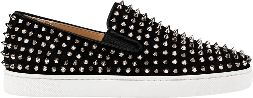 christian-louboutin-roller-boat-flat-black-silver