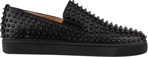 Christian Louboutin Roller Boat Flat Spikes 'Black' 3120490-BLK Christian Louboutin Roller Boat Flat Spikes 'Black' 3120490-BLK