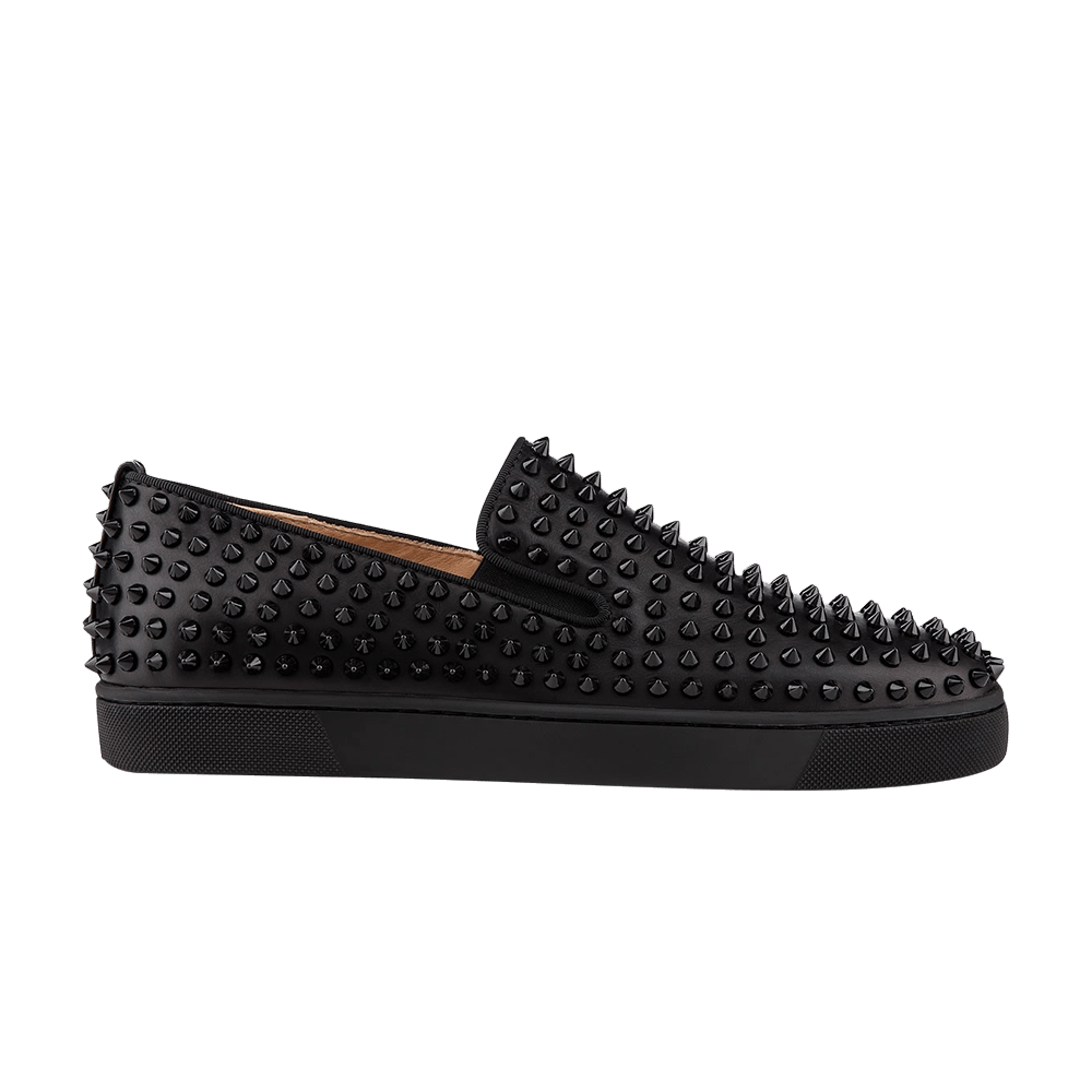 Christian Louboutin Roller Boat Flat Spikes 'Black' 3120490-BLK
