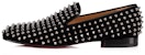 Christian Louboutin Rollerboy Spikes Flat Veau Velours 'Hitam Gelap Gun' 1120153-B002