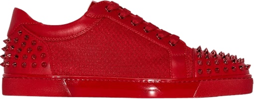 Christian Louboutin Seavaste Spiked Leather Low 'Red' 3190176-R331 Christian Louboutin Seavaste Spiked Leather Low 'Red' 3190176-R331