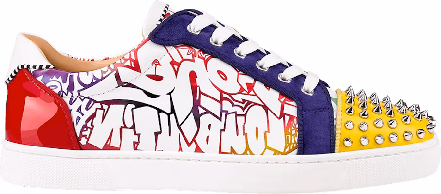 Christian Louboutin Seavaste Spikes Flat Street Art