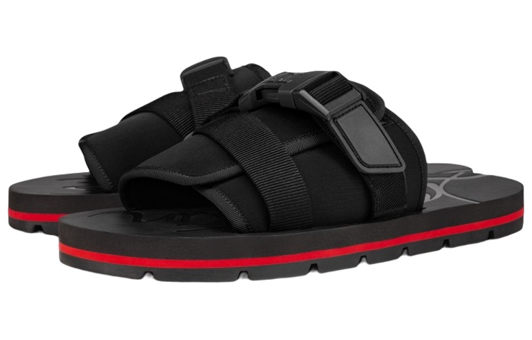 Christian Louboutin Siwa Clip Sandal 'Black Red' 圖 2