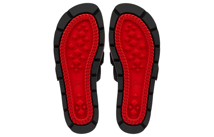Christian Louboutin Siwa Clip Sandal 'Black Red' 圖 5