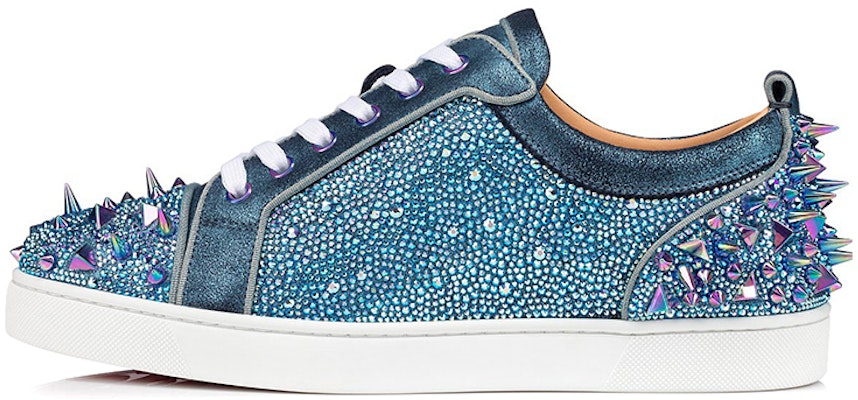 Christian Louboutin Sonny Low 'No Limit Aurora Borealis Blue Studs' 1211049U711 Buy Christian Louboutin Sonny Low 'No Limit Aurora Borealis Blue Studs' 1211049U711