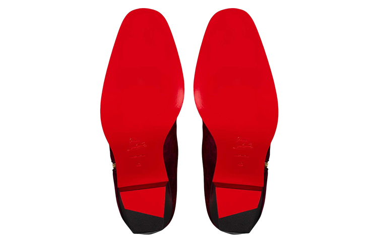 Christian Louboutin Suede Chain-Embellished Ankle Boot 'Red' 圖 5