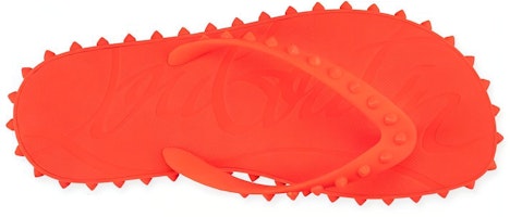 Christian Louboutin Super Loubi Flip Flat 'Fluo Oranye' 1230963O279 Shop Christian Louboutin Super Loubi Flip Flat 'Fluo Oranye' 1230963O279