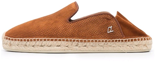 Christian Louboutin Velvet 'Brown Espadrille Flats' 3210448ESPADONC711 Christian Louboutin Velvet 'Brown Espadrille Flats' 3210448ESPADONC711