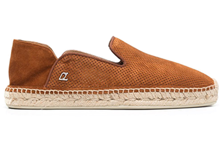Order Christian Louboutin Velvet 'Brown Espadrille Flats' 3210448ESPADONC711