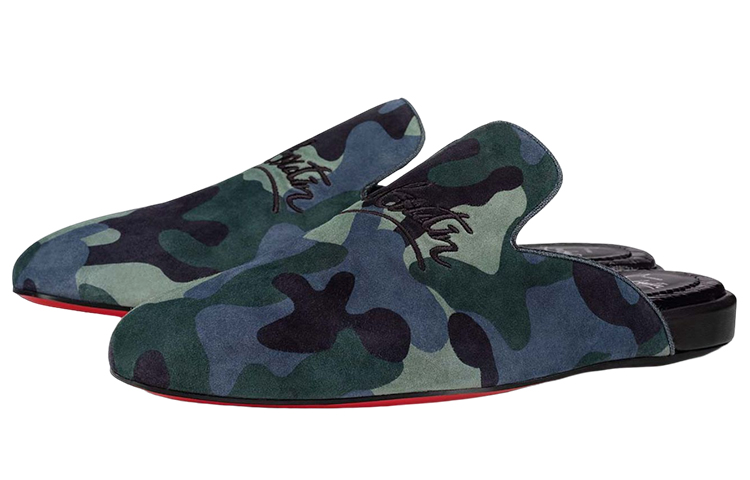 Christian Louboutin Velvet Flat 'Military Green' 圖 3