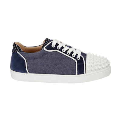 Christian Louboutin Vieira Spikes Flat Low 'Denim'