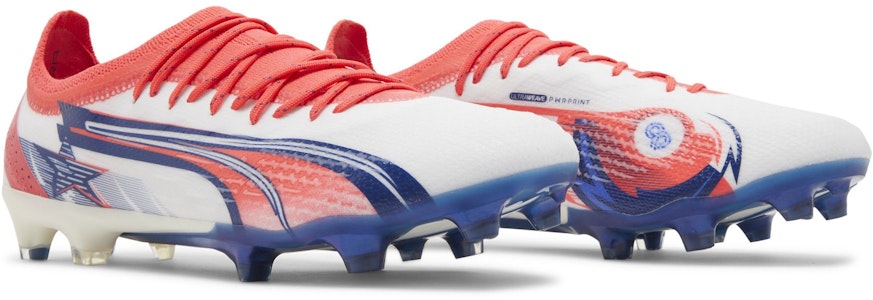 Christian Pulisic x Puma Ultra Ultimate FG/AG 'Blanco Azul Brillante' 107320-01 Cheap Christian Pulisic x Puma Ultra Ultimate FG/AG 'Blanco Azul Brillante' 107320-01