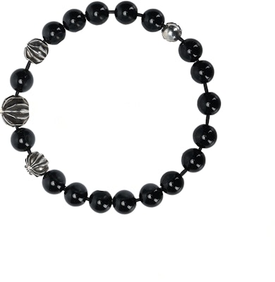 Chrome Hearts Gelang Manik Obsidian Hitam 8mm Unisex Couple, Hitam. CH-SL-354 Buy Chrome Hearts Gelang Manik Obsidian Hitam 8mm Unisex Couple, Hitam. CH-SL-354