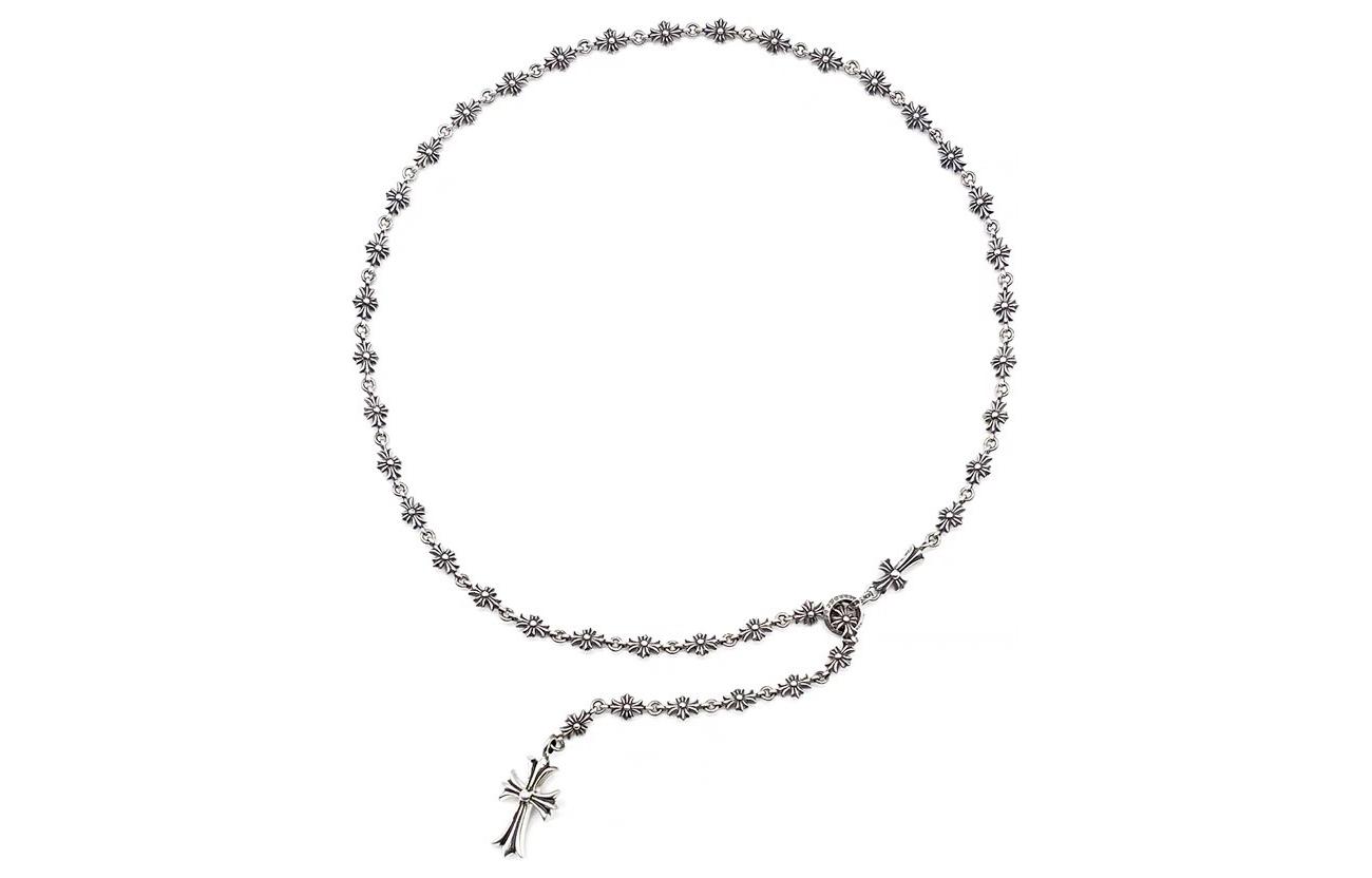 Chrome Hearts 925 Silver Fashion Trendy Minimalist Necklace Unisex Couples Style klx-ch-88