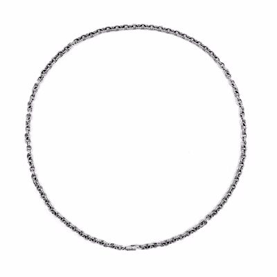 Chrome Hearts 925 Silver Necklace Unisex Couples Design Trendy Unique Style 1383 100000606PCN SILV