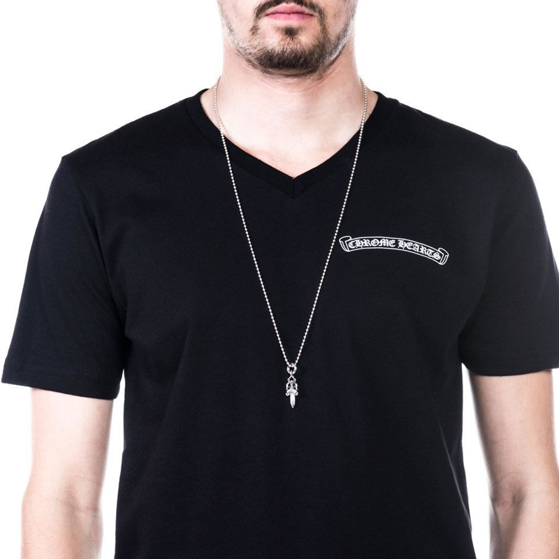 Sizing Colgante Unisex Chrome Hearts 925 Plata para Parejas - Plata. CH-DZ-635