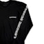Sizing 크롬하츠 블랙 크루넥 긴팔 티셔츠 레터 프린트. CH-7781201