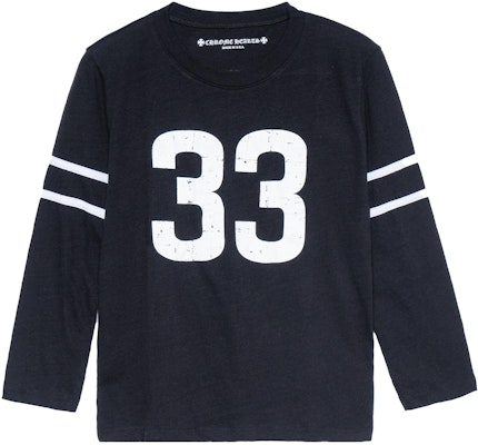 Chrome Hearts Colorblock Striped Crewneck Long Sleeve Tee - Black CH-07665 Order Chrome Hearts Colorblock Striped Crewneck Long Sleeve Tee - Black CH-07665
