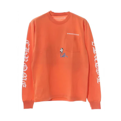 Chrome Hearts Alphabet Print Crewneck Long Sleeve Sweatshirt Orange () CH-0000148