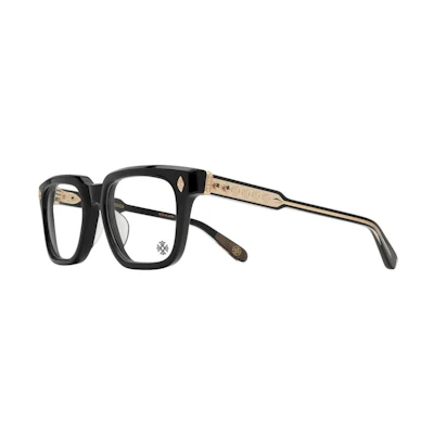 Chrome Hearts Ambidextrous Eyewear Square Optical Frames Unisex Fashion Glasses AMBIDIXTROUS-Black-18KGP
