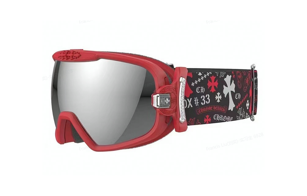 Chrome Hearts Anti-Fog Silver Lens Unisex Fashion Ski Goggles CH-YJ-004 圖 2